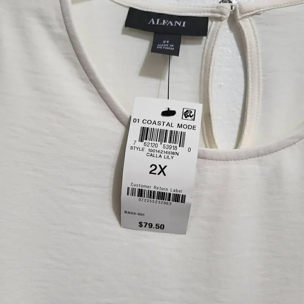 Alfani Coastal Mode Cream Long Sleeve‎ - Picture 5 of 9